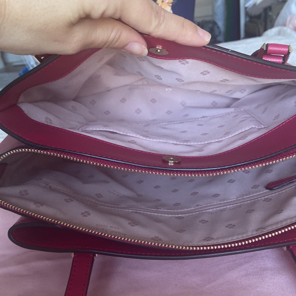 Booked Large Work Tote in Geranium - Picture 10 of 11